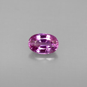 0,69 ctw natürlicher violetter Saphir, Oval Schliff, VVS