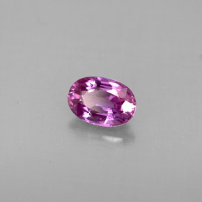 0,69 ctw natürlicher violetter Saphir, Oval Schliff, VVS