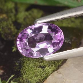 0,60 ctw natürlicher violetter Saphir, Oval Schliff, VVS-VS
