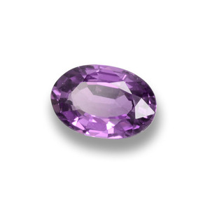 0,59 ctw natürlicher violetter Saphir, Oval Schliff, VS