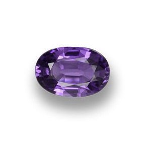 0,52 ctw natürlicher violetter Saphir, Oval Schliff, VS