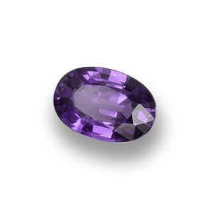 0,52 ctw natürlicher violetter Saphir, Oval Schliff, VS