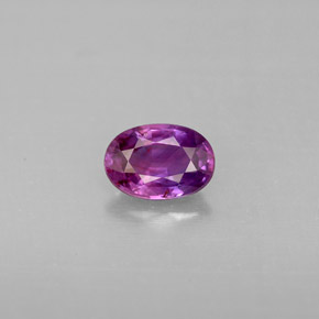 0,60 ctw natürlicher violetter Saphir, Oval Schliff, VS-SI