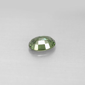0,76 ctw natürlicher grüner Saphir, Oval Schliff, VS