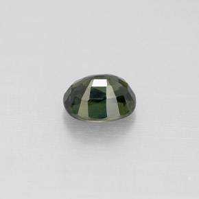 0,88 ctw natürlicher grüner Saphir, Oval Schliff, VS