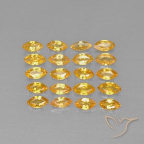 3,90 ct natürliche gelber Saphir-Edelsteine, Marquise, VVS-VS
