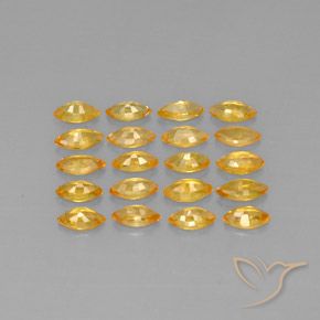 3,90 ct natürliche gelber Saphir-Edelsteine, Marquise, VVS-VS