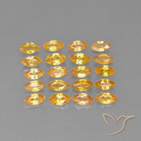 3,90 ct natürliche gelber Saphir-Edelsteine, Marquise, VVS-VS