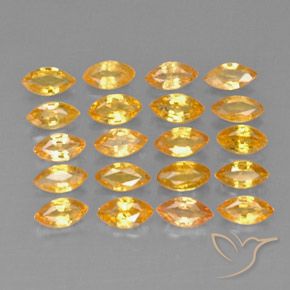 3,90 ct natürliche gelber Saphir-Edelsteine, Marquise, VVS-VS