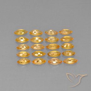 3,90 ct natürliche gelber Saphir-Edelsteine, Marquise, VVS-VS