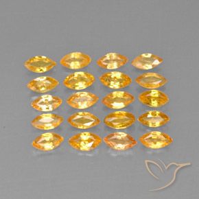3,67 ct natürliche gelber Saphir-Edelsteine, Marquise, VVS-VS