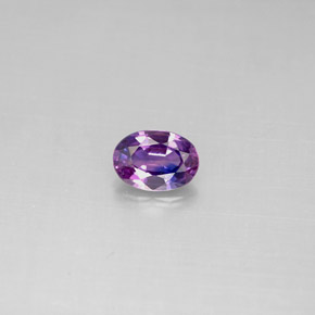 0,52 ctw natürlicher violetter Saphir, Oval Schliff, VVS