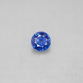 0,54 ctw natürlicher blauer Saphir, Rundschliff, VS