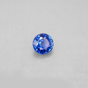 0,54 ctw natürlicher blauer Saphir, Rundschliff, VS
