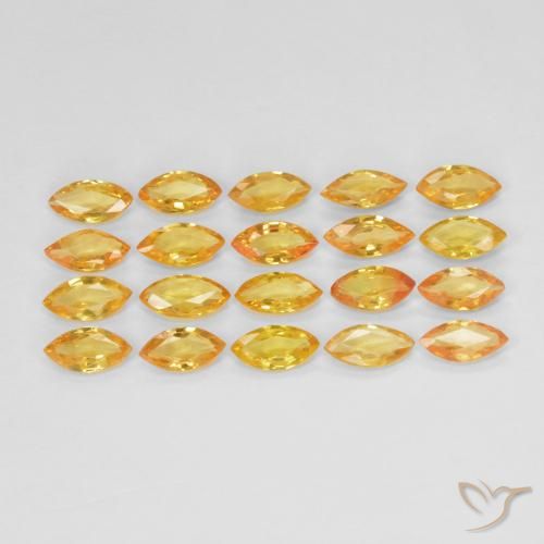 2.95ctw Natürlicher Aprikose Orange Saphir, Marquise, VVS-VS