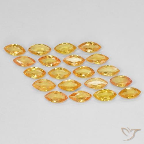2.95 ct natürliche Aprikose Orange Saphir-Edelsteine, Marquise, VVS-VS