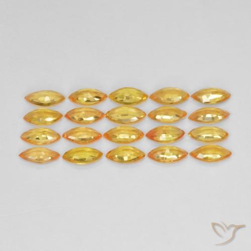 2.95 ct natürliche Aprikose Orange Saphir-Edelsteine, Marquise, VVS-VS