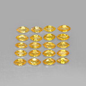 3,03 ct natürliche orangefarbener Saphir-Edelsteine, Marquise, VVS-VS