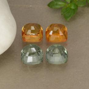 2,19 ct natürliche mehrfarbiger Saphir-Edelsteine, Kissenschliff, VS