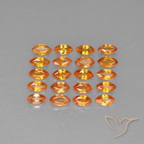 3,76 ct natürliche orangefarbener Saphir-Edelsteine, Marquise, VVS-VS