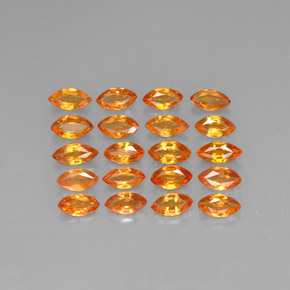 2,42 ct natürliche orangefarbener Saphir-Edelsteine, Marquise, VVS-VS