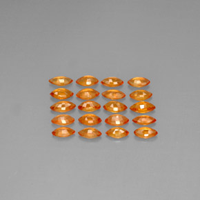 2,42 ct natürliche orangefarbener Saphir-Edelsteine, Marquise, VVS-VS