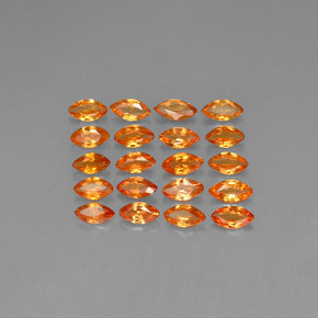 2,46 ct natürliche orangefarbener Saphir-Edelsteine, Marquise, VVS-VS