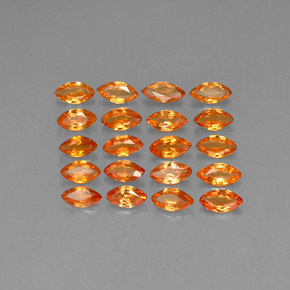 2,46 ct natürliche orangefarbener Saphir-Edelsteine, Marquise, VVS-VS