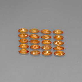 2,46 ct natürliche orangefarbener Saphir-Edelsteine, Marquise, VVS-VS
