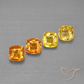 1,70 ct natürliche mehrfarbiger Saphir-Edelsteine, Kissenschliff, VVS-VS