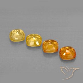1,70 ct natürliche mehrfarbiger Saphir-Edelsteine, Kissenschliff, VVS-VS
