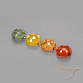 2,19 ct natürliche mehrfarbiger Saphir-Edelsteine, Kissenschliff, VVS-VS