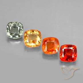 2,34 ct natürliche mehrfarbiger Saphir-Edelsteine, Kissenschliff, VVS-VS