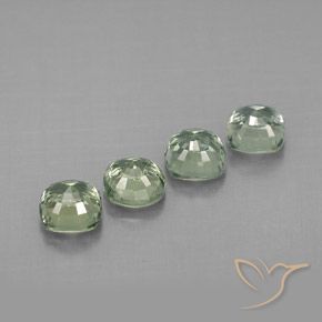 1,72 ct natürliche grüner Saphir-Edelsteine, Kissenschliff, VVS-VS