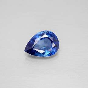 1,19 ctw natürlicher blauer Saphir, Birnenform, VVS