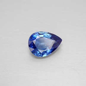 1,19 ctw natürlicher blauer Saphir, Birnenform, VVS