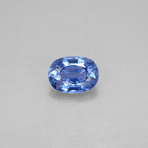 1,05 ctw natürlicher blauer Saphir, Oval Schliff, VS