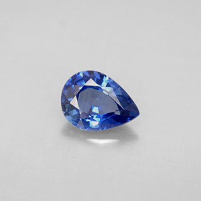1,20 ctw natürlicher blauer Saphir, Birnenform, VVS-VS