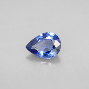 1,20 ctw natürlicher blauer Saphir, Birnenform, VVS-VS
