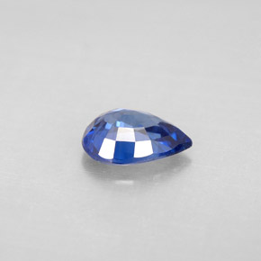 1,20 ctw natürlicher blauer Saphir, Birnenform, VVS-VS