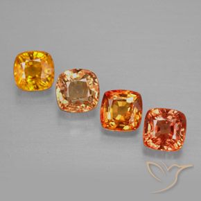 2,41 ct natürliche mehrfarbiger Saphir-Edelsteine, Kissenschliff, VVS-VS