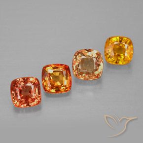 2,41 ct natürliche mehrfarbiger Saphir-Edelsteine, Kissenschliff, VVS-VS