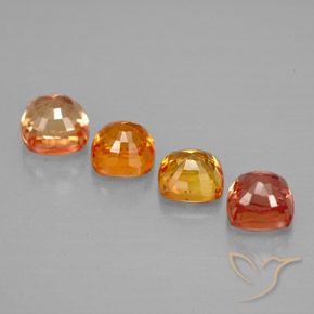 2,41 ct natürliche mehrfarbiger Saphir-Edelsteine, Kissenschliff, VVS-VS