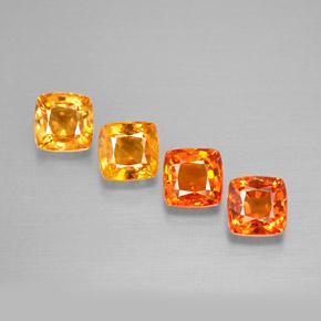 1,99 ct natürliche mehrfarbiger Saphir-Edelsteine, Kissenschliff, VVS