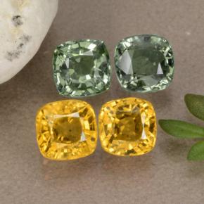 2,75 ct natürliche mehrfarbiger Saphir-Edelsteine, Kissenschliff, VVS