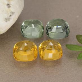 2,75 ct natürliche mehrfarbiger Saphir-Edelsteine, Kissenschliff, VVS