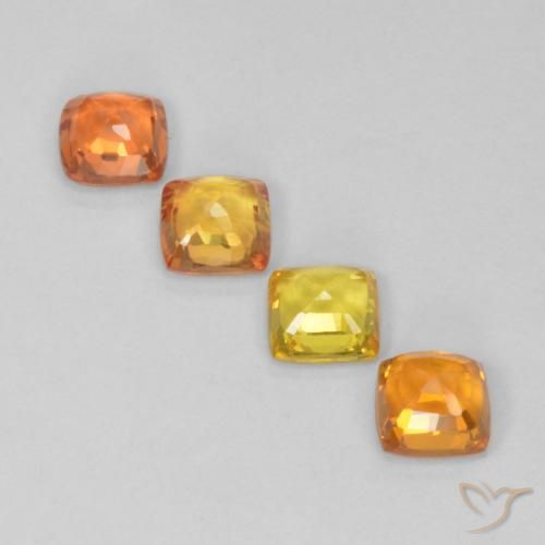 1,80 ct natürliche mehrfarbiger Saphir-Edelsteine, Kissenschliff, VVS
