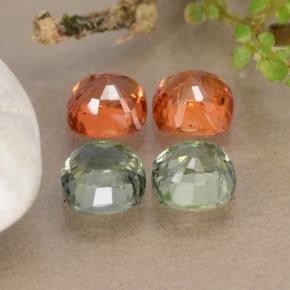 2,53 ct natürliche mehrfarbiger Saphir-Edelsteine, Kissenschliff, VVS-VS