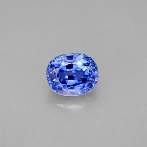 2,05 ctw natürlicher blauer Saphir, Oval Schliff, VVS