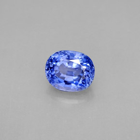 2,05 ctw natürlicher blauer Saphir, Oval Schliff, VVS
